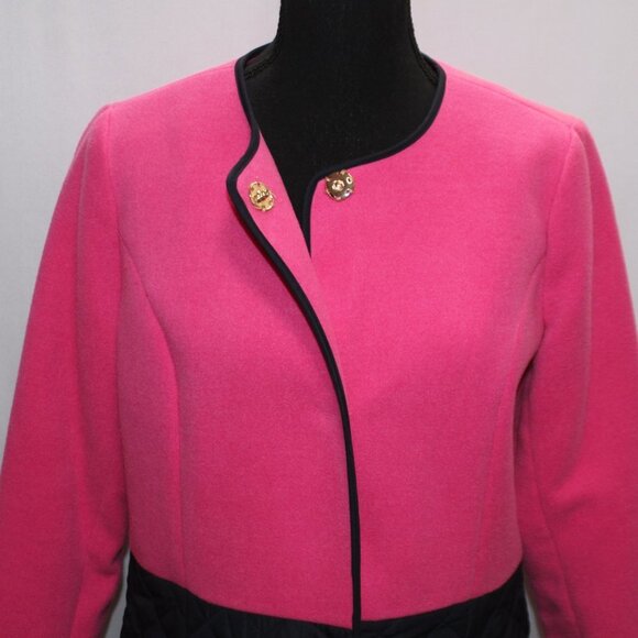 Crown & Ivy Pink and Navy Fleece Jacket - Picture 5 of 16